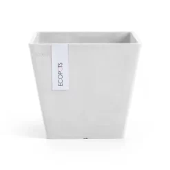 Ecopots Pflanztopf Rotterdam Weiß 20 Cm X 17,5 Cm