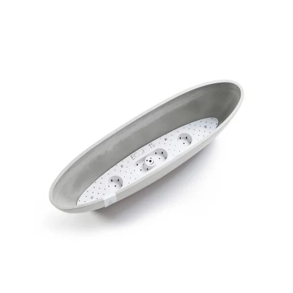 Ecopots Pflanzschale Sofia Lang Weißgrau 56 Cm X 14 Cm X 16 Cm 2 Ecopots Pflanzschale Sofia Lang Weißgrau 56 Cm X 14 Cm X 16 Cm – Bild 2