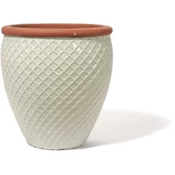 Kirschke Pflanzgefäß Farmhouse Pond 22 Cm Washed Creme