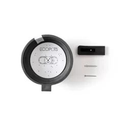 Ecopots Pflanztopf Amsterdam Wall Dunkelgrau 20 Cm X 17,5 Cm -Schwingen Sie Ihre Topfpflanzen. 0 AmsterdamWallDarkGrey 20