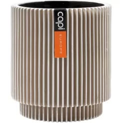 Capi Pflanztopf Groove Zylinder Elfenbein 15 Cm X 17 Cm