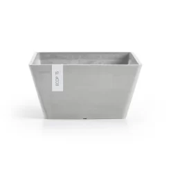Ecopots Pflanzschale Berlin Quadratisch Weißgrau 31 Cm X 15,5 Cm