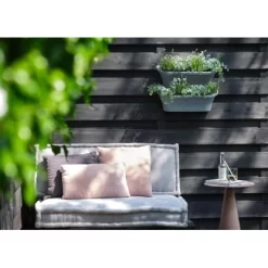 Elho Geländertopf Corsica Rechteckig 51 Cm X 17 Cm X 23 Cm 2er-Set Vintage Blau -Schwingen Sie Ihre Topfpflanzen. 1367283 4667 5