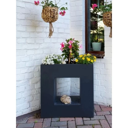 Pflanzwerk® Pflanzkübel Vista 69 Cm X 68 Cm X 29 Cm Anthrazit 5 Pflanzwerk® Pflanzkübel Vista 69 Cm X 68 Cm X 29 Cm Anthrazit – Bild 5