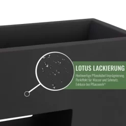 Pflanzwerk® Pflanzkübel Vista 53 Cm X 75 Cm X 27 Cm Anthrazit -Schwingen Sie Ihre Topfpflanzen. 145579 11001500 3