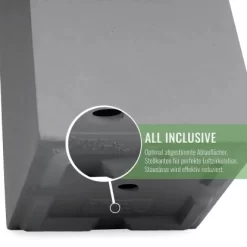 Pflanzwerk® Pflanzkübel Tower 50 Cm X 23 Cm X 23 Cm Grau -Schwingen Sie Ihre Topfpflanzen. 145648 11001500 4