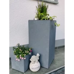 Pflanzwerk® Pflanzkübel Tower 50 Cm X 23 Cm X 23 Cm Grau -Schwingen Sie Ihre Topfpflanzen. 145648 11001500 6