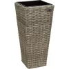 Gartenfreude Pflanzkübel Polyrattan Konisch 28 Cm X 28 Cm Naturfarben