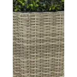 Gartenfreude Pflanzkübel Polyrattan Konisch 28 Cm X 28 Cm Naturfarben -Schwingen Sie Ihre Topfpflanzen. 159781 4655 pt02