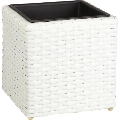 Gartenfreude Pflanzkübel Polyrattan 28 Cm X 28 Cm X 28 Cm Weiß 1 Gartenfreude Pflanzkübel Polyrattan 28 Cm X 28 Cm X 28 Cm Weiß