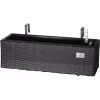 Gartenfreude Balkonkasten Polyrattan Eckig 60 Cm X 19 Cm Anthrazit
