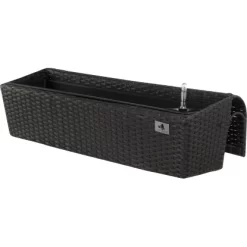 Gartenfreude Balkonkasten Polyrattan 82 Cm X 25 Cm Anthrazit