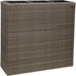 Gartenfreude Raumteiler Pflanzkübel Polyrattan 76 Cm X 26 Cm Cappuccino