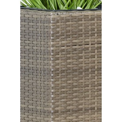 Gartenfreude Raumteiler Pflanzkübel Polyrattan 76 Cm X 26 Cm Cappuccino 3 Gartenfreude Raumteiler Pflanzkübel Polyrattan 76 Cm X 26 Cm Cappuccino – Bild 3