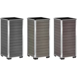 Gartenfreude Pflanzgefäß WPC Eckig 27 Cm X 27 Cm X 59 Cm Anthrazit 7 Gartenfreude Pflanzgefäß WPC Eckig 27 Cm X 27 Cm X 59 Cm Anthrazit -Schwingen Sie Ihre Topfpflanzen. 160312 4655 pt03