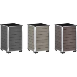 Gartenfreude Pflanzgefäß WPC Eckig 27 Cm X 27 Cm X 44 Cm Anthrazit 7 Gartenfreude Pflanzgefäß WPC Eckig 27 Cm X 27 Cm X 44 Cm Anthrazit -Schwingen Sie Ihre Topfpflanzen. 160316 4655 pt03