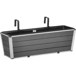 Gartenfreude Balkonkasten WPC 60,5 Cm X 19,5 Cm Anthrazit