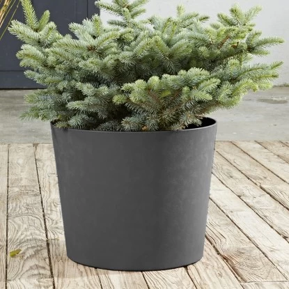 Poétic Pflanztopf Element Ø 40 Cm X 32 Cm Schiefer 4 Poétic Pflanztopf Element Ø 40 Cm X 32 Cm Schiefer – Bild 4