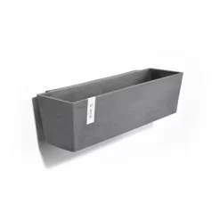 Ecopots Pflanztopf Manhattan Wall L Grau 55 Cm X 15 Cm