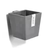 Ecopots Pflanztopf Manhattan Wall S Grau 15 Cm X 17,4 Cm X 15 Cm