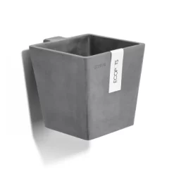 Ecopots Pflanztopf Manhattan Wall S Grau 15 Cm X 17,4 Cm X 15 Cm
