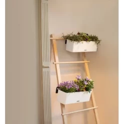 Lechuza Pflanzgefäß Cube Color Triple 40 Cm X 14 Cm X 14 Cm Weiß -Schwingen Sie Ihre Topfpflanzen. 262620 4186 5