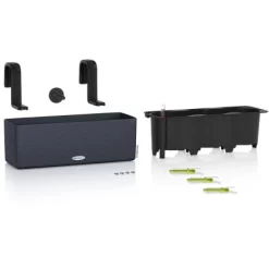 Lechuza Pflanzgefäß Cube Color Triple 40 Cm X 14 Cm X 14 Cm Schiefergrau -Schwingen Sie Ihre Topfpflanzen. 262642 4186 2