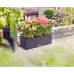 Lechuza Pflanzgefäß Cube Color Triple 40 Cm X 14 Cm X 14 Cm Schiefergrau -Schwingen Sie Ihre Topfpflanzen. 262642 4186 3