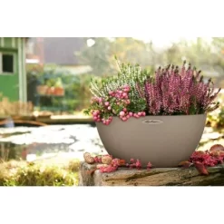 Lechuza Pflanzgefäß Cubeto Stone 40 Sandbeige Ø 40 Cm -Schwingen Sie Ihre Topfpflanzen. 262682 4186 3