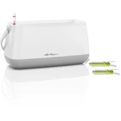 Lechuza Pflanzgefäß Yula Pflanztasche 38 Cm X 17 Cm X 33 Cm Weiß-Grau -Schwingen Sie Ihre Topfpflanzen. 262795 4186 2