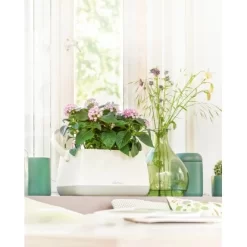 Lechuza Pflanzgefäß Yula Pflanztasche 38 Cm X 17 Cm X 33 Cm Weiß-Grau -Schwingen Sie Ihre Topfpflanzen. 262795 4186 3