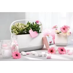 Lechuza Pflanzgefäß Yula Pflanztasche 38 Cm X 17 Cm X 33 Cm Weiß-Grau -Schwingen Sie Ihre Topfpflanzen. 262795 4186 6