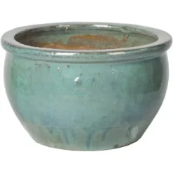 M Collections Pflanztopf Glasiert Bavaria Ø 47 Cm X 28 Cm Celadon