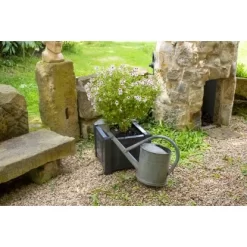 KHW Pflanzkasten Quadratisch Anthrazit -Schwingen Sie Ihre Topfpflanzen. 2749166 4164 10