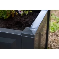 KHW Pflanzkasten Quadratisch Anthrazit -Schwingen Sie Ihre Topfpflanzen. 2749166 4164 6