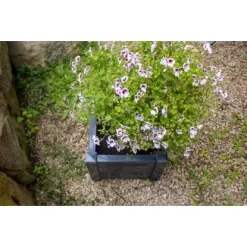 KHW Pflanzkasten Quadratisch Anthrazit -Schwingen Sie Ihre Topfpflanzen. 2749166 4164 9