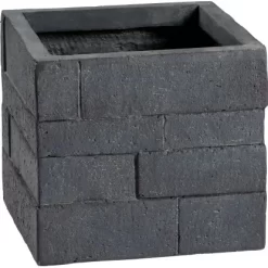 OBI Pflanztopf Gourdon 43,5 Cm X 43,5 Cm Anthrazit