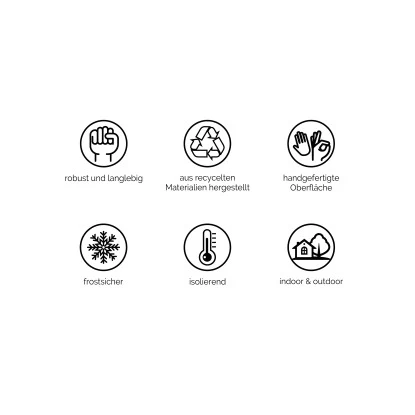 Ecopots Pflanztopf Rotterdam High 32,5 Cm X 32,5 CmGrau 5 Ecopots Pflanztopf Rotterdam High 32,5 Cm X 32,5 CmGrau – Bild 5