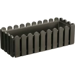 Emsa Poétic Blumenkasten Landhaus 50 Cm X 20 Cm X16 Cm Rauchbraun