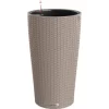 Lechuza Pflanzsäule Cilindro Cottage Sandbraun Ø 23 Cm Mit Erdbewässerungssystem