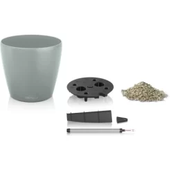 Lechuza Pflanzgefäß Classico Eco Ø 43 Cm Hellgrau -Schwingen Sie Ihre Topfpflanzen. 4008789189400 4186 AR 02