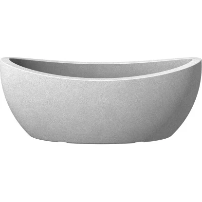Scheurich Jardiniere Wave Globe 58 Cm X 24 Cm Stony-Grey 1 Scheurich Jardiniere Wave Globe 58 Cm X 24 Cm Stony-Grey