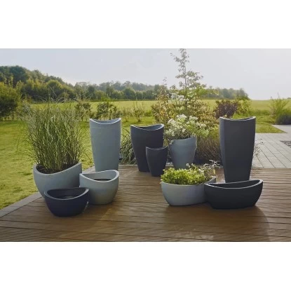 Scheurich Jardiniere Wave Globe 58 Cm X 24 Cm Stony-Grey 2 Scheurich Jardiniere Wave Globe 58 Cm X 24 Cm Stony-Grey – Bild 2