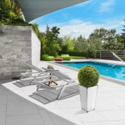 Amare Blumentopf Pur Fiberglas Design 28 Cm X 28 Cm X 51 Cm Weiß -Schwingen Sie Ihre Topfpflanzen. 4251083908172 4655 9