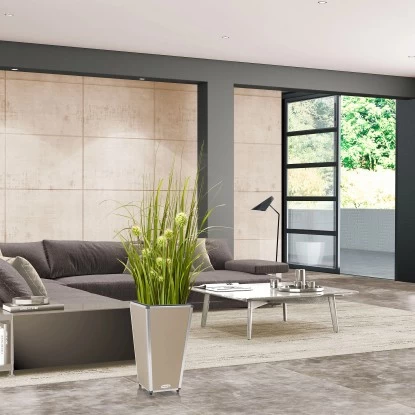 Amare Blumentopf Pur Fiberglas Design 28 Cm X 28 Cm X 51 Cm Beige 7 Amare Blumentopf Pur Fiberglas Design 28 Cm X 28 Cm X 51 Cm Beige – Bild 7