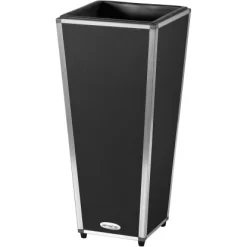 Amare Blumentopf Pur Fiberglas Design 28 Cm X 28 Cm X 61 Cm Schwarz