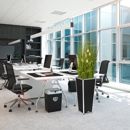 Amare Blumentopf Pur Fiberglas Design 33 Cm X 33 Cm X 76 Cm Schwarz 8 Amare Blumentopf Pur Fiberglas Design 33 Cm X 33 Cm X 76 Cm Schwarz – Bild 8