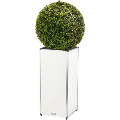 Amare Blumentopf Pur Fiberglas Design 33 Cm X 33 Cm X 76 Cm Weiß 2 Amare Blumentopf Pur Fiberglas Design 33 Cm X 33 Cm X 76 Cm Weiß – Bild 2