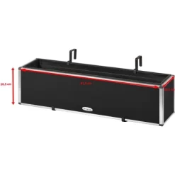 Amare Blumentopf Pur Fiberglas Design 205 Cm X 815 Cm X 205 Cm Schwarz -Schwingen Sie Ihre Topfpflanzen. 4251083908523 4655 6