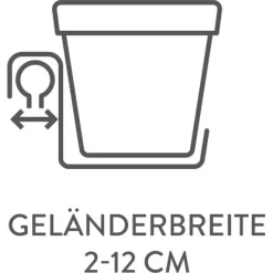 Ebertsankey Bewässerungs-Pflanzkasten Wave 50 Cm Terracotta -Schwingen Sie Ihre Topfpflanzen. 461184 4667 5